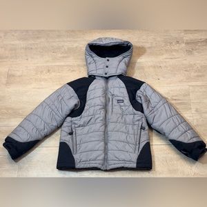 Patagonia Kids Gray and Black Puffer Jacket